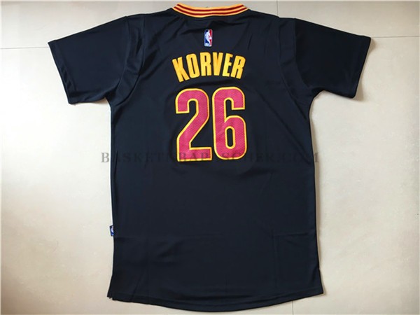 Maillot NBA Manche Courte Cleveland Cavaliers Korver Noir